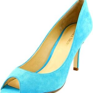 Ivanka Trump Vibrant Blue Suede Heels